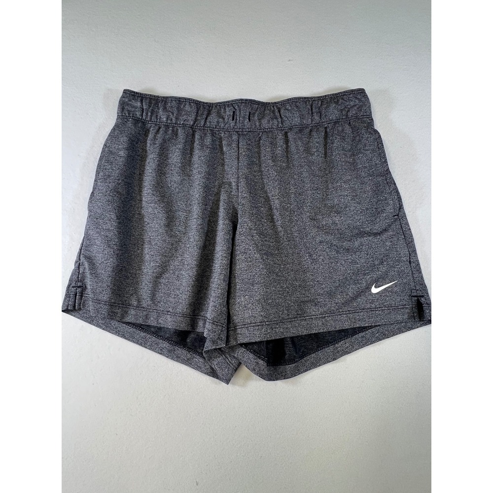 Nike Womens Dri-FIT Athletic Shorts Charcoal Gray Heather Size Small S